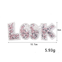 Patchs brodés en strass Bling LOOK, appliques décoratives DIY pour chaussures, chapeaux, sacs, vêtements – Vente en gros
