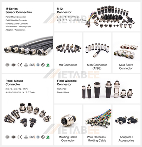 Répartiteur en Y M8 M12 M8/M12, connecteur de câble de capteur mâle-femelle <span class=keywords><strong>à</strong></span> code A pour machines - vers 3, 4 ou 5 broches - Product Image 6
