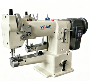 YBAO Machine à coudre industrielle neuve, à point noué, à aiguille simple, à entraînement direct, à bras haute, à lit cylindrique, programmable et informatisée, pour travaux lourds - Product Image 6