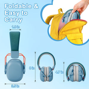 耳の子供の耳の保護ノイズキャンセリングヘッドフォン、NRR 27dB聴覚保護自閉症、子供、幼児のためのイヤーマフ - Product Image 4