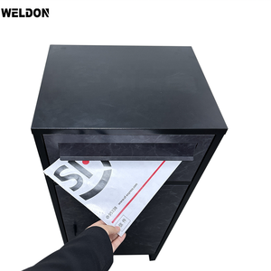 Da esterno Free Standing pacco consegna posta scatola impermeabile per pacchi Drop Box con serratura a chiave in polvere con rivestimento a goccia - Product Image 3