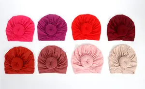 ZG printemps été mode pull noué Turban chapeaux bébé tricoté Turban bandeau Bonnet de créateur