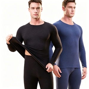 LANBAOSI Lot <span class=keywords><strong>de</strong></span> 2 <span class=keywords><strong>sous</strong></span>-vêtements thermiques pour homme, <span class=keywords><strong>sous</strong></span>-vêtements <span class=keywords><strong>de</strong></span> ski, couche <span class=keywords><strong>de</strong></span> base fonctionnelle à manches longues, football, hiver chaud, spandex/polyester - Product Image 3