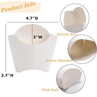 Boîte de papier d'emballage alimentaire personnalisée de haute qualité pour frites et poulet frit avec logo personnalisé laminé gaufré et mat