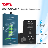 Batterie de diagnostic authentique DEJI sans message d'erreur, 100 % de santé, pour iPhone 15 Pro Max, pièces de téléphone rechargeables de qualité supérieure