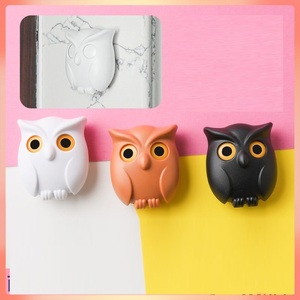 Nouveau support mural magnétique hibou pour clés, sans trace, design attrayant, porte-clés mignon - Product Image 3