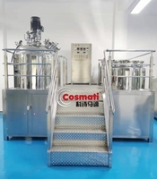 Máquina para Hacer Champú de Tipo Fijo de 2000L con Bomba de Molienda de Engranajes, Alta Productividad, Mezclador Emulsionante al Vacío a Gran Escala