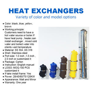 Fenlin scambiatore di calore per <span class=keywords><strong>piscina</strong></span> Spa riscaldamento sistema di acqua salata commerciale residenziale - Product Image 3