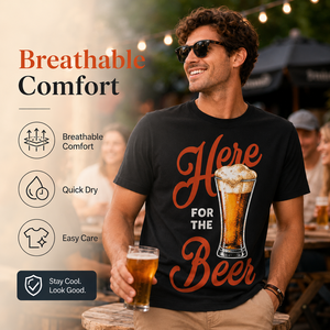 T-<span class=keywords><strong>shirt</strong></span> JNEI pour hommes, évacuant l'humidité, pour festival de la <span class=keywords><strong>bière</strong></span>, séchage rapide, anti-adhérent, décontracté, pour les rassemblements sociaux en plein air - Product Image 1