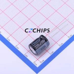 Condensador Electrolítico de Aluminio de Orificio Pasante KM227M050G13RR0VH2FP0, D10xL13mm 220uF 20% 50V 5mm - Product Image 1