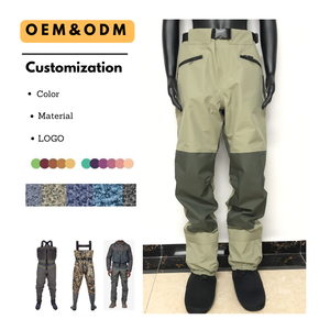 <span class=keywords><strong>Cuissardes</strong></span> de pêche noires imperméables et respirantes en néoprène avec ceinture et <span class=keywords><strong>chaussettes</strong></span> doublées en néoprène - Product Image 1