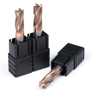 High Quality 4-Flute Wave <strong>Cut</strong> Roughing 4-20mm Diameter 35 Helix Carbide <strong>End</strong> <strong>Mill</strong> HRC55-70 Economical Universal Processing OEM - Product Image 1