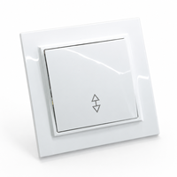 Interruptor de Pared AULIPUR, Resistente, 10A, IP20, Base de PP Ignífuga, ABS, 220-250V, Estándar Europeo, 1 Grupo, 2 Vías