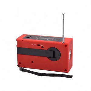 Radio MP3 portable, MSD/TF/radio avec <span class=keywords><strong>manivelle</strong></span>, <span class=keywords><strong>chargeur</strong></span>, lampe de poche, <span class=keywords><strong>USB</strong></span>, haut-parleur, portable - Product Image 4