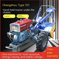 Traktor Roda Dua Diesel 8-22HP, Traktor Tangan Mini Motocultor Pengolah Tanah Mesin Pertanian Untuk Kenya