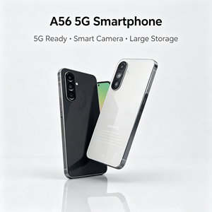 สมาร์ทโฟน A56 5G ดีแคคอร์ กล้อง 108MP หน่วยความจำ 16GB+1TB รองรับ LTE CDMA ภาษาฝรั่งเศส ภาษาสเปน หน้าจอ LED สีดำและสีขาว รองรับซิมคู่ - Product Image 1