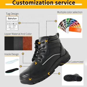 Chaussures de sécurité <span class=keywords><strong>pour</strong></span> hommes en <span class=keywords><strong>acier</strong></span> S3 SR, résistantes aux chocs et aux perforations, antistatiques, personnalisables OEM/ODM <span class=keywords><strong>pour</strong></span> l'industrie - Product Image 2
