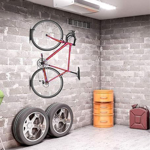 Support mural <span class=keywords><strong>pour</strong></span> <span class=keywords><strong>vélo</strong></span> - <span class=keywords><strong>Crochet</strong></span> horizontal robuste réglable adapté aux vélos hybrides, stockage en <span class=keywords><strong>garage</strong></span> et en appartement - Product Image 6