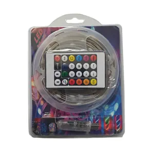 TOBY'S 2024 SMD5050 Smart RGB Luzes de Tira Conduzidas DC12V 44 teclas Controle Remoto RGB Luzes de Tira Conduzidas Incluem Fita de alimentação