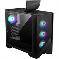 Boîtier PC de jeu MAG Forge 321R Airflow Premium Full Tower avec panneau latéral en acrylique, ventilateurs ARGB préinstallés, 120 mm, 360 mm, liquide