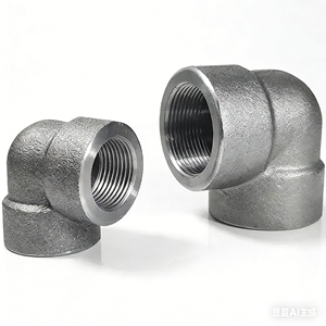 Youjia ASME B16.11 ASTM A105 Gomito a 90 Gradi con Saldatura a Boccola 3000lbs Alta Pressione Forgiato Superficie Liscia Raccordi per Tubi DN65 NPS GB/T - Product Image 5