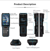 Terminal de Recopilación de Datos Urovo PDA RT40, Escáner de Código de Barras, 4G, NFC, GPS, PDA Portátil, Android 10, PDA Industrial Resistente