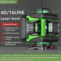 Niveau laser 4D 16 lignes autonivelant vert certifié FCC CE pour la construction intérieure/extérieure (industriel/DIY)