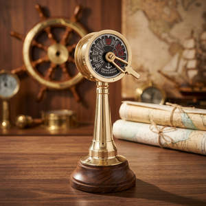 Telégrafo de Barco de Latón Estilo Antiguo, Instrumento de Navegación Marina con Diseño Náutico Vintage, Decoración Marítima - Product Image 6