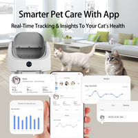 à faible bruit grand bac à litière de toilette pour chat autonettoyant électrique automatique intelligent à dessus ouvert