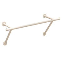 Porte-vêtements mural en métal blanc, barre de suspension pour vêtements, étagère de présentation pour boutique de vêtements féminins