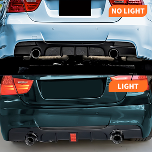 Achterdiffusorlip in glanzend zwart, M Sport MP-stijl, voor BMW <span class=keywords><strong>3</strong></span> Serie E90 E91 (2005-2012), bulk levering FEIXIAN. - Product Image 3