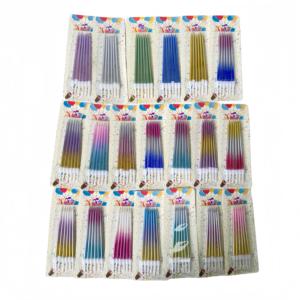 Bougie d'<span class=keywords><strong>anniversaire</strong></span>, bougies décoratives pour gâteau, couleurs en gros pour les fournitures de fête et de mariage, bougies uniques - Product Image 3