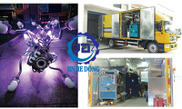 Machine de réparation de canalisations sans tranchée par polymérisation UV in situ pour les projets de réhabilitation des égouts