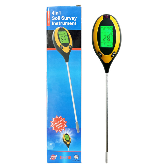 2026 Hot Sale 4-in-1 Electronic Digital Soil Tester Soil Tester PH/Temperature/Moisture Meter/Light Meter
