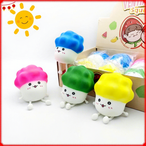 Cute Lazy Character TPR Soft Squishy Stress Relief <b>Squeeze</b> Toy for Kids-Flour <b>Ball</b> Glue Slow Rebound - Product Image 1