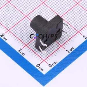 BX-TS-26-121210CJ Tactile Switch Through hole-4P,12x12mm Switch Single Pole Single Throw Round Button 2.6N Through Hole - Product Image 2