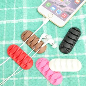 Organizer per la gestione dei cavi in Silicone per cavo a 5 canali cavo Organizer filo da scrivania supporto in Silicone - Product Image 6