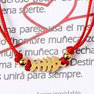 Bracciale con Perline in Acciaio Inossidabile Design a Lisca di Pesce PULSERA Accessorio di Moda - Product Image 4