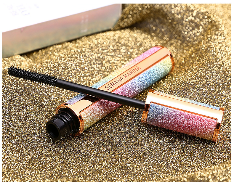 Bright starry sky mascara cream 4d long and thick curling waterproof and sweat-proof beauty makeup