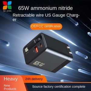 Cargador de teléfono móvil PD de carga rápida de 65W con cables tipo C y adaptador de cargador rápido de cable de teléfono i cargador para <span class=keywords><strong>Samsung</strong></span> - Product Image 2