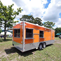 Chariot de restauration mobile personnalisable - Caravane et remorque pour hamburgers et snacks, idéal pour les restaurants mobiles