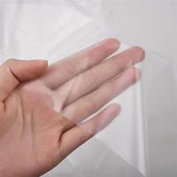 Film soluble dans l'eau transparent de 25 µm d'épaisseur, largeur 30 cm, 100 % PVA, soluble à l'eau froide, pour support de broderie, entoilages et doublures