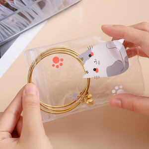 Sac de rangement en PVC épais transparent de qualité supérieure pour l'emballage d'accessoires de mini bijoux - Product Image 6