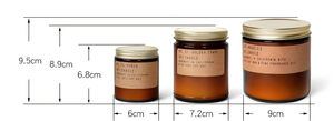 Bougie parfumée en cire de soja pure à combustion longue durée, en verre brun ambre de luxe, avec couvercle, pour la Saint-Valentin, Diwali - Product Image 5