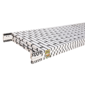 Stak – écran de confidentialité pliable noir et blanc, cloison de chambre, mur d'intimité, 4 panneaux pliables, portable, travail manuel, maille en bois, conception tissée - Product Image 5