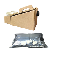Sac en aluminium de 96 oz en boîte, qualité alimentaire, pochette BIB pour café liquide