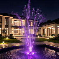Fontaine Flottante Commerciale Water Faery en Acier Inoxydable 304/316 avec Lumières LED Multicolores, Design Moderne, Écologique et Facile à Installer