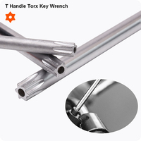 Kunci Torx Gagang T PRO Metrik CRV Alat Tangan Produsen HARDEN OEM