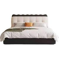 Lit de Luxe Minimaliste Populaire de Haute Qualité avec Cadre Rembourré en Cuir et Rangement Intégré pour Chambre Parentale - Vente en Gros