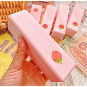 Jouet Squishy Fraise à Rebond Lent, Doux et Anti-Stress pour Enfants, Squishies Alimentaires en Mousse Souple à Remontée Lente, Jouets à Presser Effet Beurre - Product Image 6
